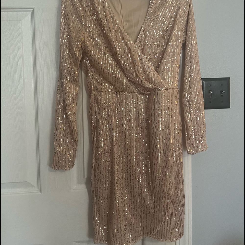 Gold dress